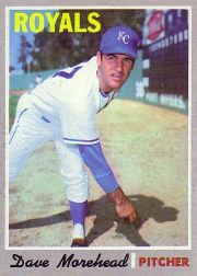 1970 Topps Baseball Cards      495     Dave Morehead